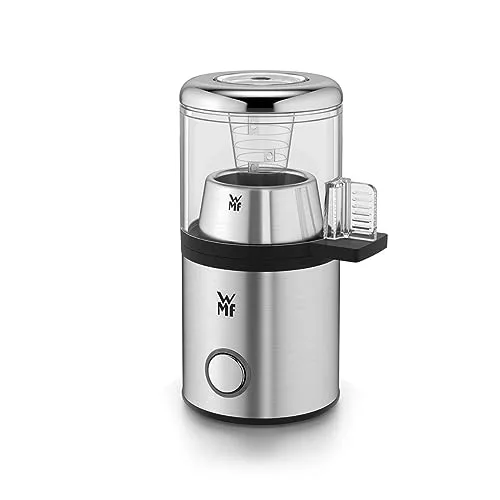 WMF ▫️ Kitchenminis - Cozedor de 1 ovo Cozedor de ovos de 55 W, com Tritan sem BPA, inclui suporte para ovos, medidor de água e acabamentos em aço inoxidável Cromargan, luz LED 5
