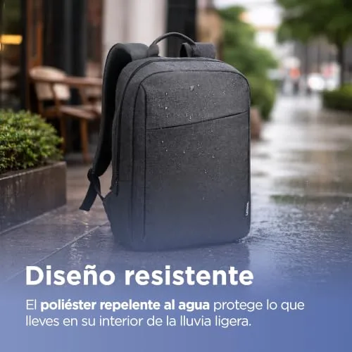 Lenovo ▫️ Mochila B210 para computadores portáteis de 15,6 polegadas, mochila leve e resistente à água, cor preta 3