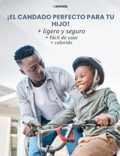 Büchel ▫️ Antirroubo para bicicletas infantis I Colorido e sem chave I Antirroubo para bicicletas com combinação, acessórios para bicicletas infantis, antirroubo para bicicletas infantis 2