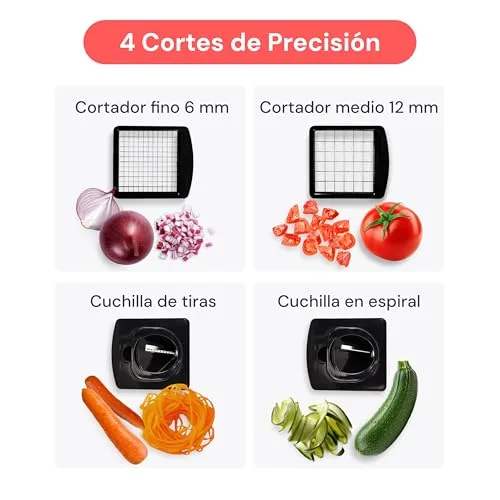 fullstar ▫️ Pro Original - Cortador de legumes e espiralizador - 4 lâminas 4