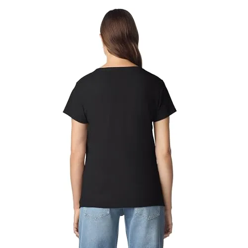 Gildan ▫️ Camisola de algodão pesado com decote em V conjunto de 2 camisolas para mulher 5