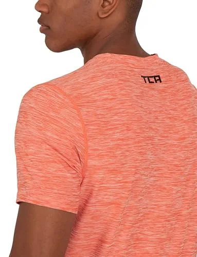 TCA ▫️ Camisola desportiva para homem - Camisola técnica de manga curta para ginásio, corrida, padel e caminhadas - Secagem rápida 4