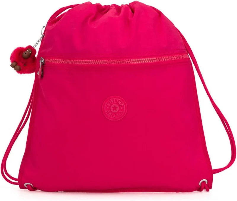 Kipling ▫️ Mochila Supertaboo Média, True Pink (Rosa)