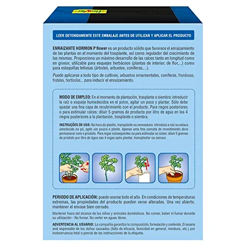 Flower ▫️ Hormona de enraizamento sólida P 50 g | Pó de enraizamento para estacas e transplantes | Com aminoácidos e vitaminas | Estimula o crescimento das raízes | Plantas ornamentais, árvores e árvores de fruto 2