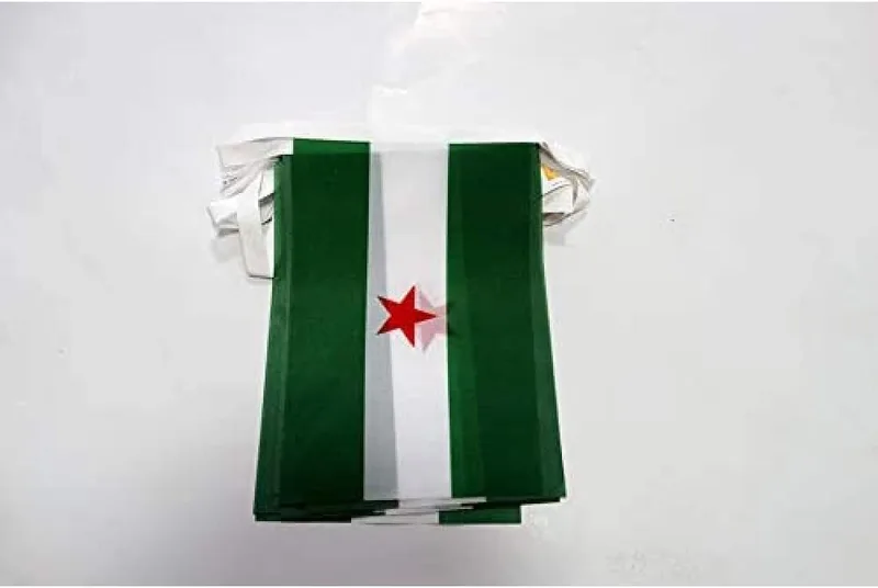 AZ FLAG ▫️ Guirlanda Andaluzia Arbonaida 6 m, 20 bandeiras, poliéster leve