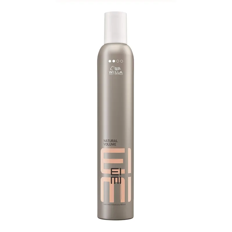 Wella Professionals EIMI Natural Vol Vol Mousse Modeladora e Volumizadora Fixação suave Proteção contra a desidratação e o calor do cabelo 300ml