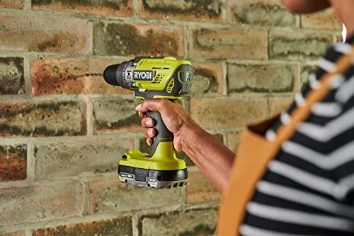 Ryobi ▫️ Berbequim de percussão e aparafusadora sem fios 18 V ONE+ com 2 baterias de 1,5 Ah, carregador e bolsa - 2 velocidades 4