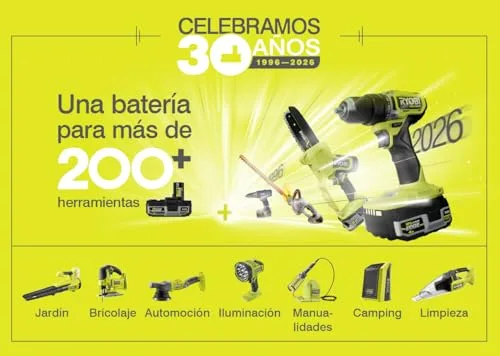 Ryobi ▫️ Berbequim de percussão e aparafusadora sem fios 18 V ONE+ com 2 baterias de 1,5 Ah, carregador e bolsa - 2 velocidades 6