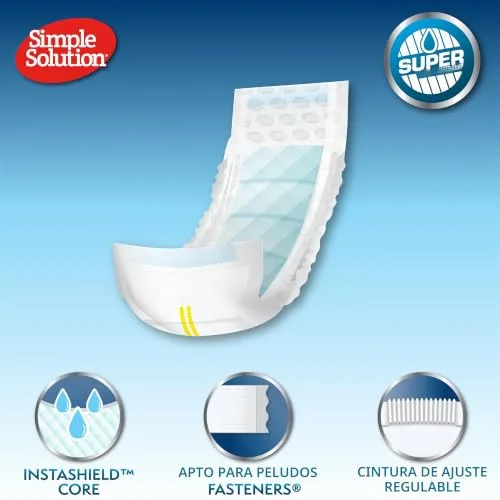Simple Solution ▫️ Fraldas descartáveis para cães machos, fraldas para cães machos com ajuste superabsorvente à prova de fugas, para micção por excitação, incontinência ou marcação territorial masculina 3