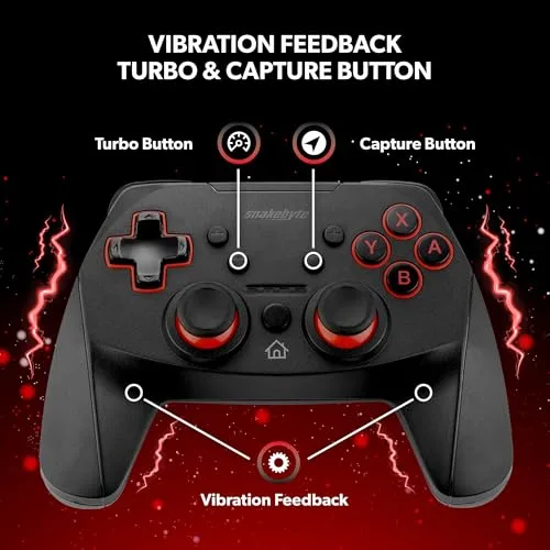 Snakebyte ▫️ Comando sem fios Game Pad S Pro para utilização com a consola Nintendo Switch – Bluetooth 3.0 3