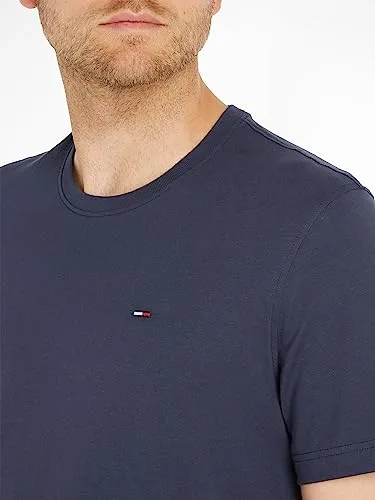 Tommy Jeans ▫️ T-shirt de manga curta para homem, em malha, corte justo 3