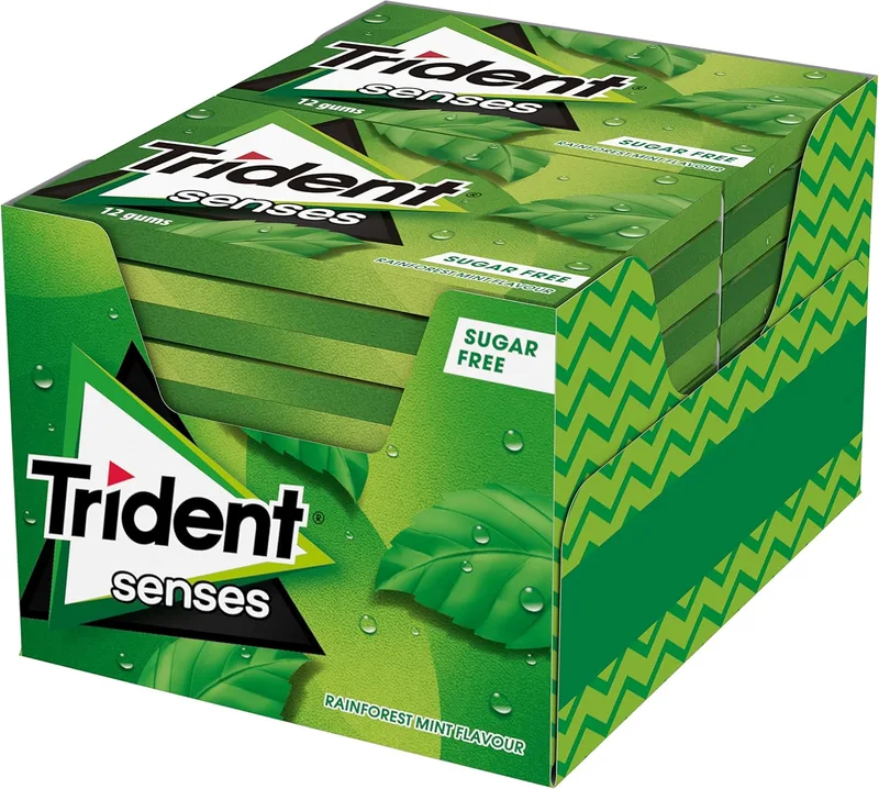 Brand: Trident ▫️ Trident Embalagem de pastilhas elásticas com sabor a hortelã 276g