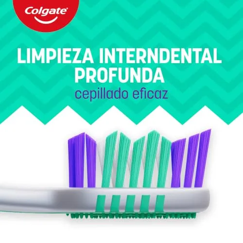Colgate ▫️ ZigZag, Escova de Dentes de Dureza Média, Limpeza Interdental, Embalagem de 6 4