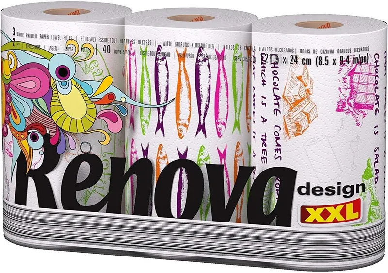 RENOVA ▫️ Toalha de papel Design XXL 3 rolos