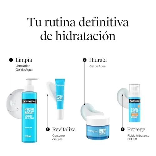 Neutrogena ▫️ Hydro Boost Routine, Gel Hidratante 50 ml + Creme para o Contorno dos Olhos 15 ml 6