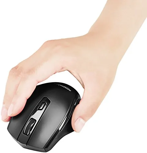 Amazon Basics ▫️ Rato sem fios ergonómico DPI ajustável, preto 6