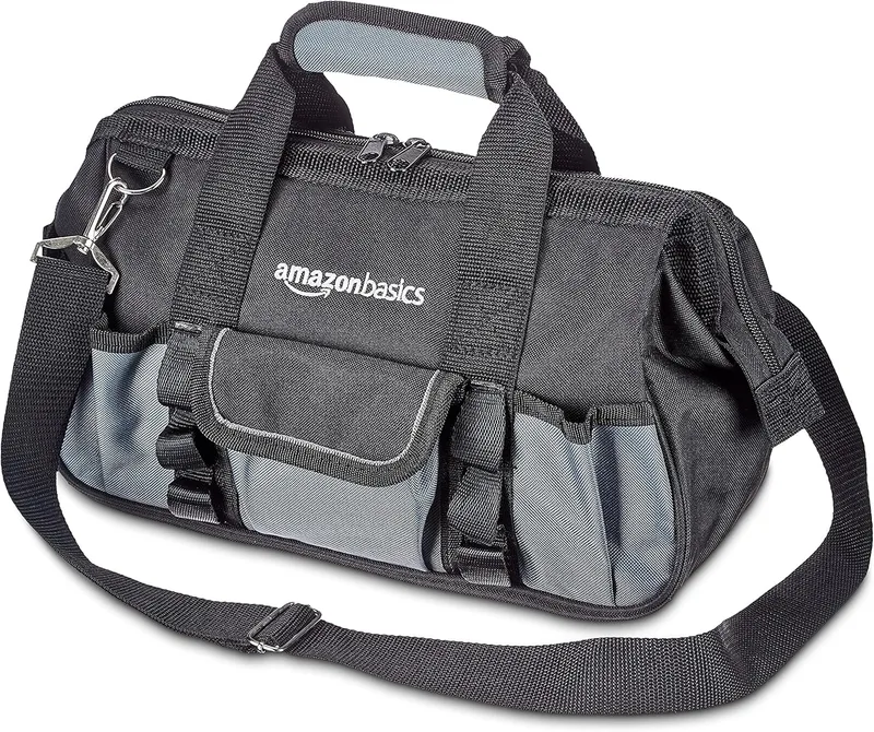 Amazon Basics ▫️ Saco de ferramentas, 30,5 cm, preto, 30,5 cm, preto