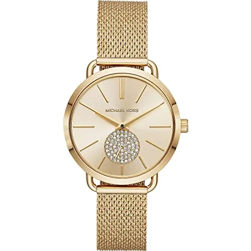 Michael Kors ▫️ Relógio Portia para mulher, movimento de quartzo multifunções com bracelete em aço inoxidável 5