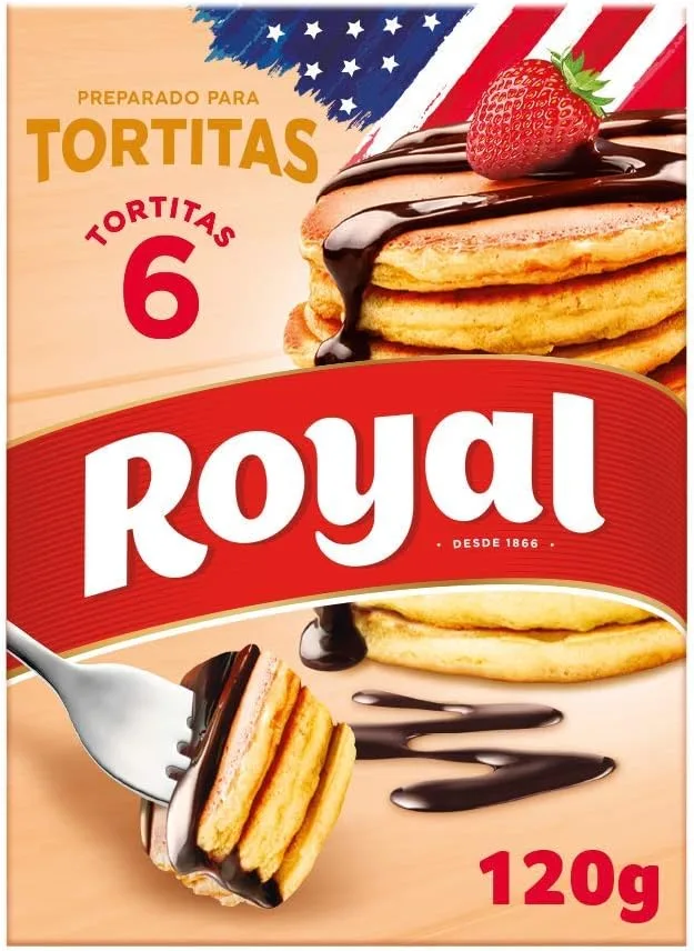 Royal ▫️ Tortitas, Mistura em Pó para 6 porções, Embalagem de 120 g