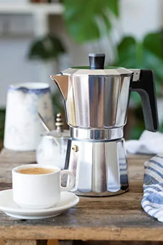 BRA ▫️ Perfecta | Cafeteira italiana para fogão de indução, 6 chávenas 7