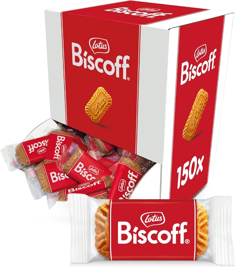 Biscoff ▫️ Lotus | Biscoito Caramelizado Original | Vegan | Sem Corantes nem Aromas Artificiais | Caixa Dispensadora de 150 Biscoitos | 938g