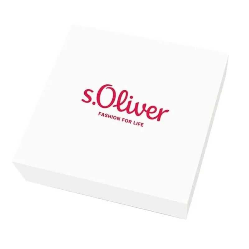 s.Oliver ▫️ Anéis femininos em prata esterlina 925, com zircónia cúbica sintética, cor rosa. Apresentados numa caixa de presente para joias 6