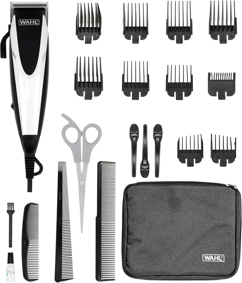 Wahl ▫️ Home Pro, Kit de corte de cabelo, Máquina de cortar cabelo com fio para homem, Máquina de cortar cabelo para homem, Corte de cabelo DIY, Corte de cabelo em casa