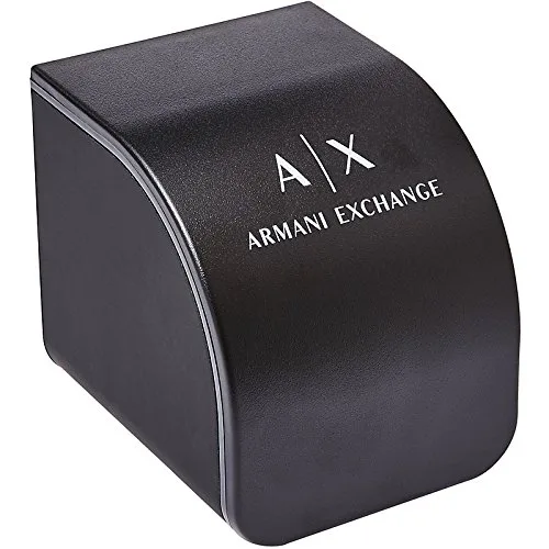 Armani Exchange ▫️ Relógio para homem, movimento cronógrafo e caixa de 46 mm com bracelete em aço, pele ou silicone 3