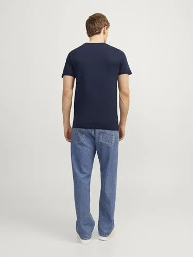 JACK & JONES ▫️ Camisola para homem com logótipo Jjecorp, manga curta, gola redonda, Noos PS, tamanho 3XL 3