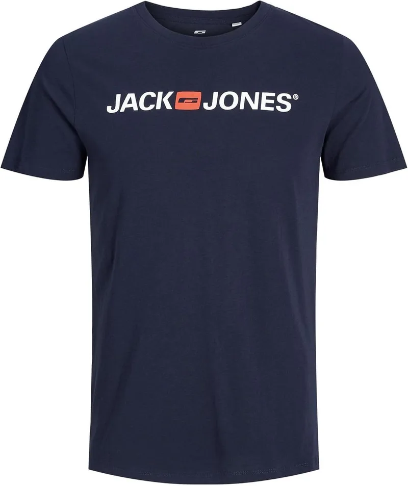 JACK & JONES ▫️ Camisola para homem com logótipo Jjecorp, manga curta, gola redonda, Noos PS, tamanho 3XL
