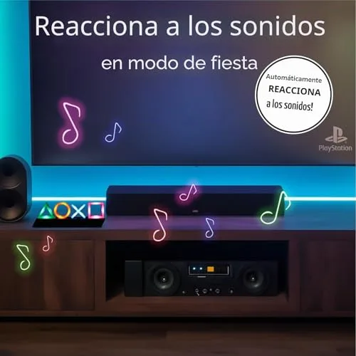 Paladone ▫️ Luz Iconos PlayStation - Candeeiro Oficial com 3 Modos, Decoração para Gamer que Reage ao Som 4