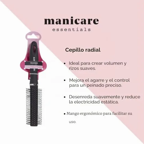 Manicare ▫️ Escova Redonda para Cabelo, Volume, Ondas e Secagem 2