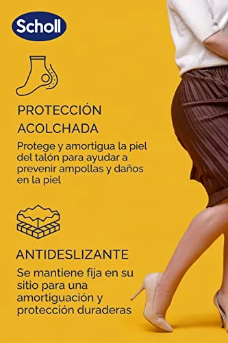 Dr. Scholl's ▫️ Scholl Party Feet Retro Talón – Almofadas de gel transparente para proteção do calcanhar, palmilhas antiderrapantes contra atrito e deslizamento, conforto discreto para sapatos de senhora, Ultraslim 4