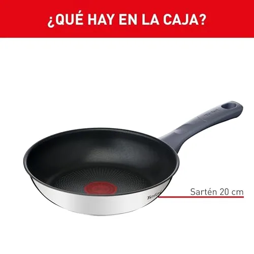 Tefal ▫️ Daily Cook - Frigideira de 20 cm, aço inoxidável 2