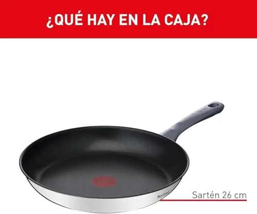 Tefal ▫️ Daily Cook - Frigideira de 26 cm, aço inoxidável 2