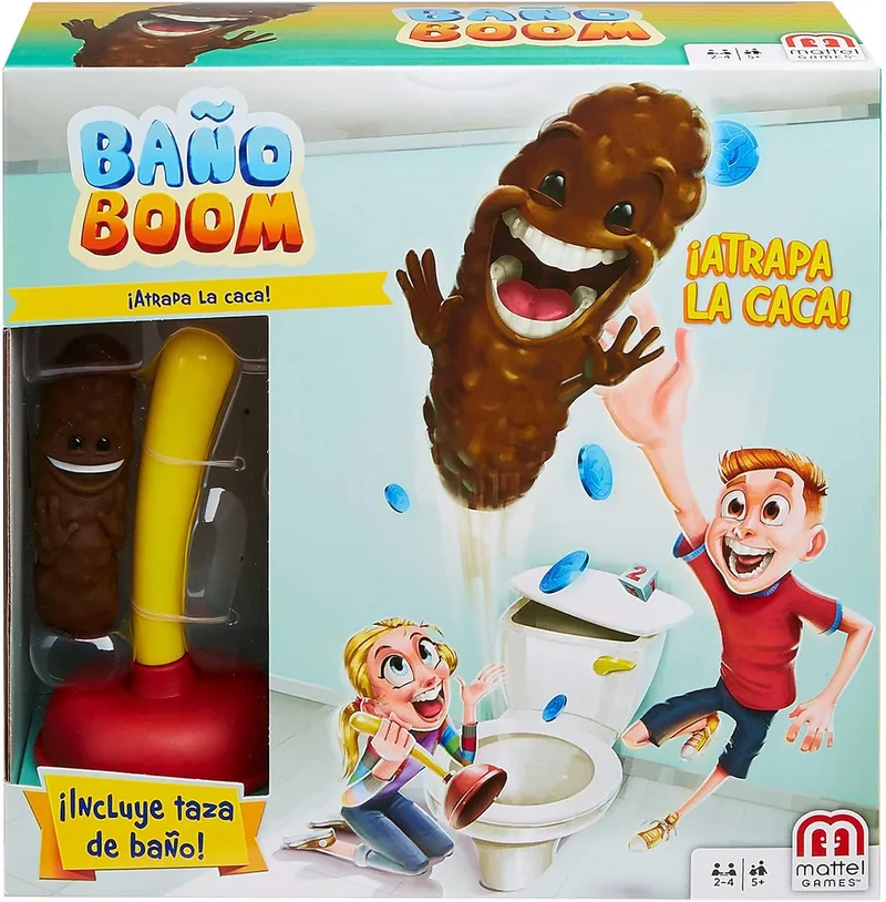 Mattel Games ▫️ Flushin' Frenzy/Apanha o cocó, a partir dos 5 anos, 2-4 jogadores