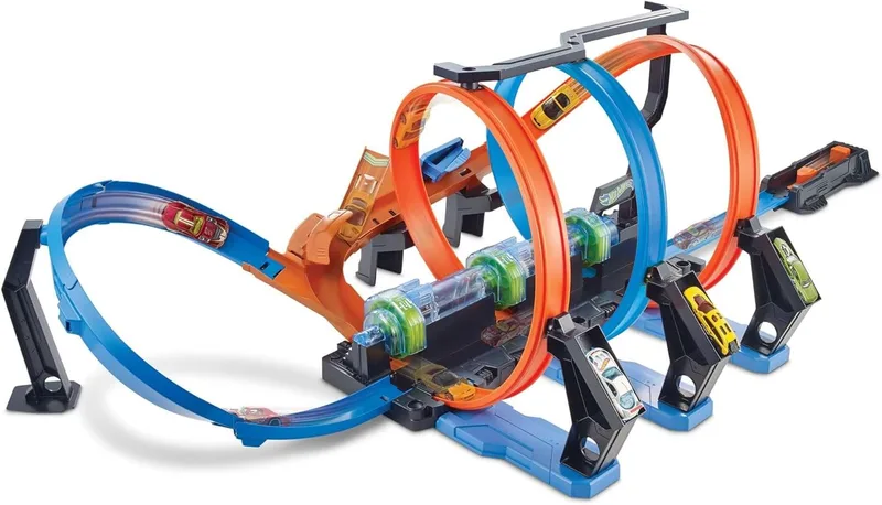 Hot Wheels ▫️ Conjunto de pista e carro Corkscrew Crash