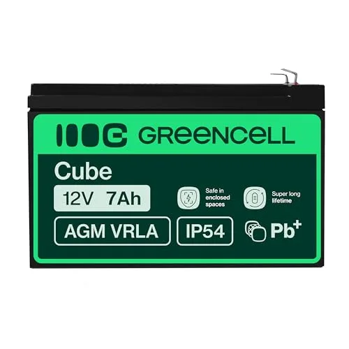 Green Cell ▫️ Bateria de chumbo AGM 12 V 7 Ah VRLA para caixas e balanças 3