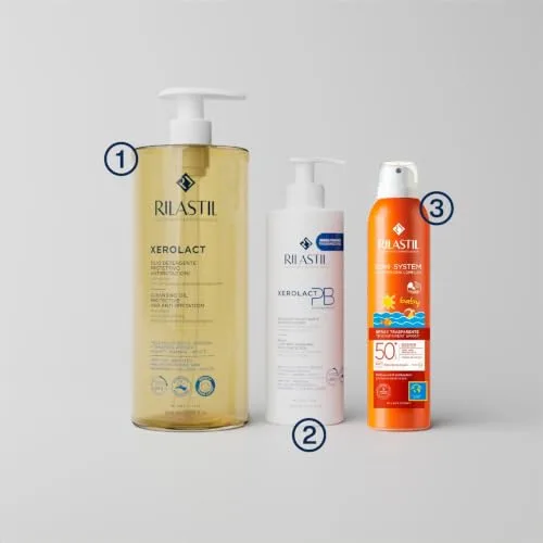 Rilastil ▫️ Sun System - Spray Fotoprotetor Wet-skin Baby Transparente, com FPS 50+, pulverização contínua e multi-posição 360°, dos 3 aos 4 anos - 200 ml 5