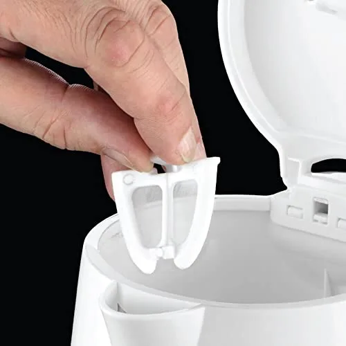 Russell Hobbs ▫️ Fervedor Elétrico de Água Travel - 0,85 litros, 1000 W, Fervedor de viagem, 2 chávenas e colheres, filtro removível, indicador do nível de água, plástico, branco - 23840-70 3