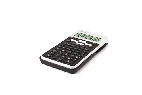 Sharp ▫️ EL531TH - Calculadora (de bolso, científica, 10 dígitos, 2 linhas, a pilhas, preta, branca) 3