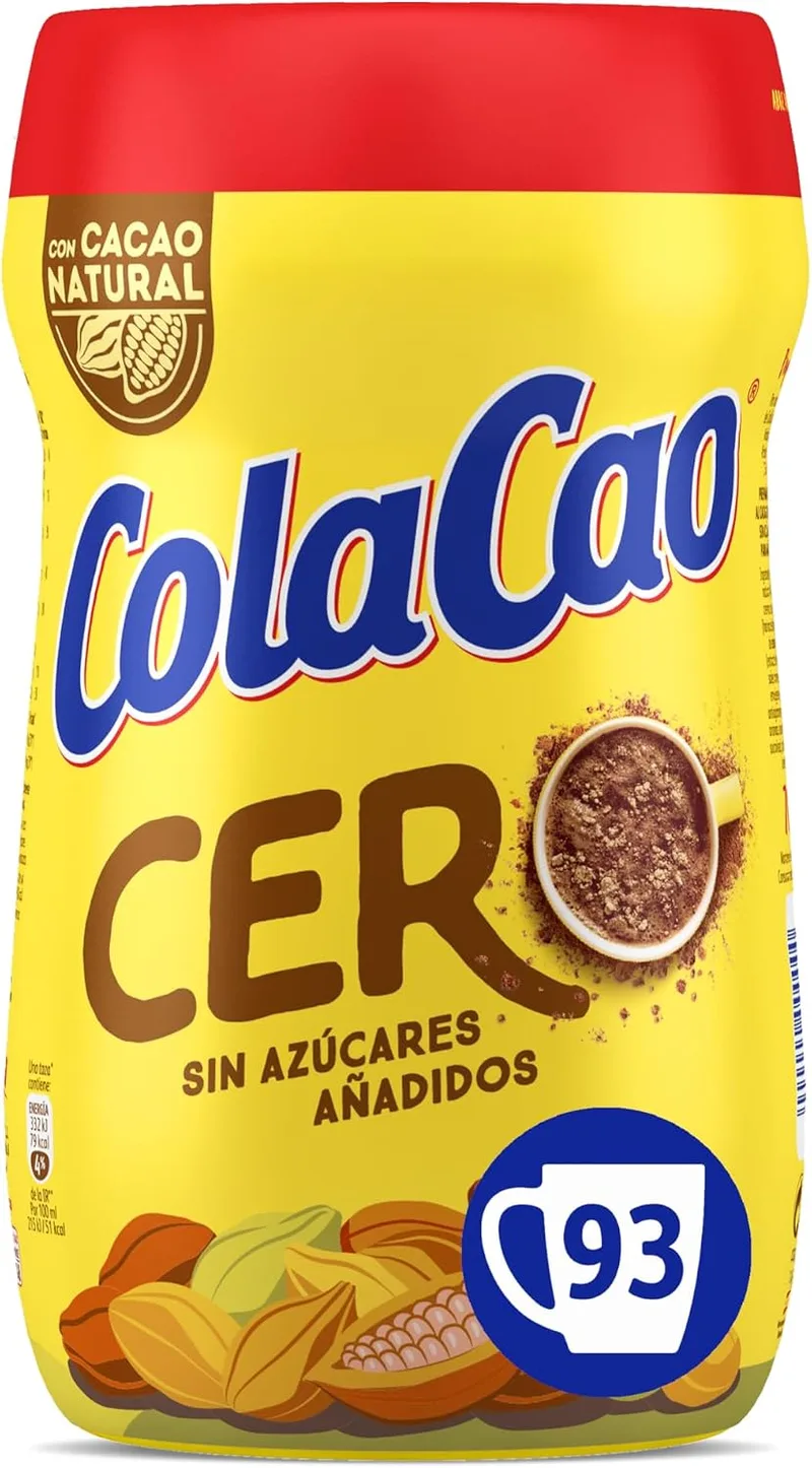 ColaCao ▫️ Cacau Solúvel Natural com 0% de Açúcares Adicionados - 700 g