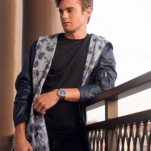 Tommy Hilfiger ▫️ Relógio analógico multifuncional de quartzo para homem, com bracelete em silicone, aço inoxidável ou couro, submostras para o dia e a data, resistente à água até 5 ATM. 4
