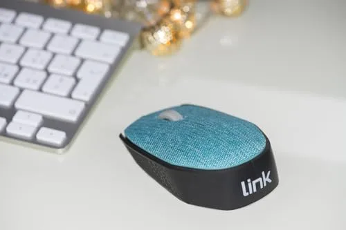 LINK ▫️ LKMOS08 - Rato sem fios em tecido, cor azul, com recetor USB de 1000 DPI 2