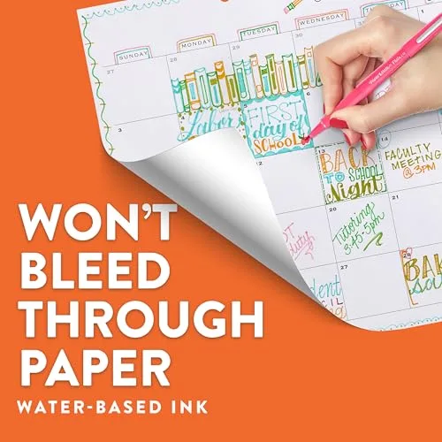 Paper Mate ▫️ Marcador Flair, ponta média de 1,1 mm, cores «Tropical», embalagem de 6 2