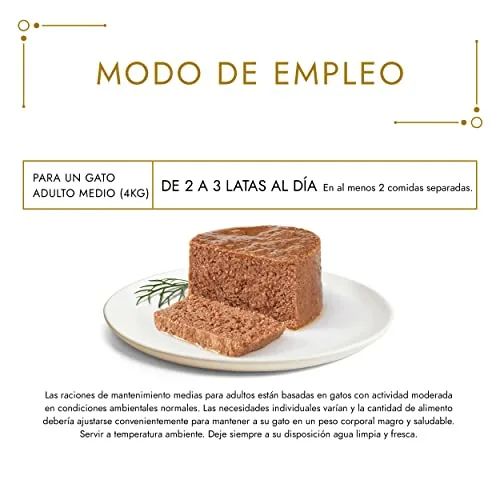 Gourmet ▫️ Gold Mousse, Comida húmida para gatos adultos, Mousse de peixe do oceano, Embalagem com 24 latas de 85 g 4