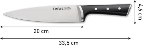 Tefal ▫️ Ice Force - Faca de chef de 20 cm, aço inoxidável 3
