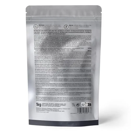 HSN ▫️ Creatina Monohidratada em Pó (200 mesh) Sem Sabor 1 Kg 2