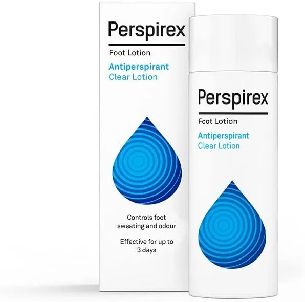 PERSPIREX ▫️ ® Desodorizante Pés e Mãos : Loção Antitranspirante Suor até 3 dias de Proteção e Frescura : 100 Ml