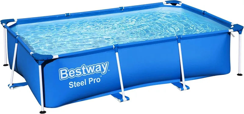 Bestway ▫️ Piscina tubular decomponível para crianças Steel Pro, 259 x 170 x 61 cm